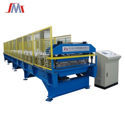 China Smartech European Standard high quality pre-fabricated building metal roof roll forming machine