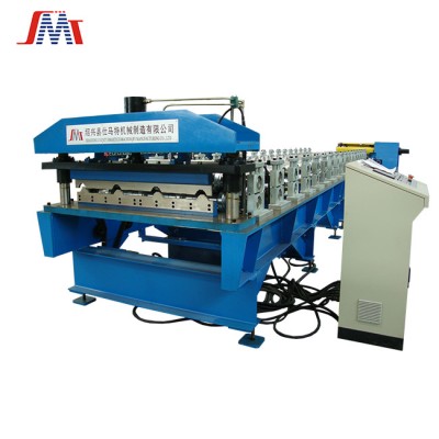 YQD333 European standard color steel roof panel roll forming machine roof sheet rollforming machine