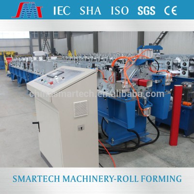 High speed automatic downspout seamless gutter roll forming machine