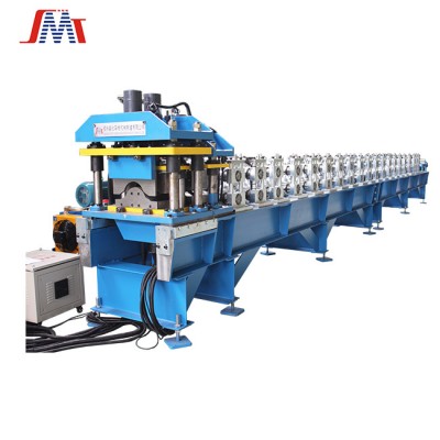 Metal roof ridge cap tile roll forming machine with double step punching