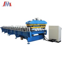 High quality color coating steel tile roll form machine plant for 3D cutting tile fromSMT